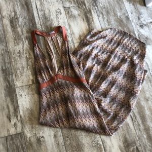 Miss Me size small low back chevron halter dress